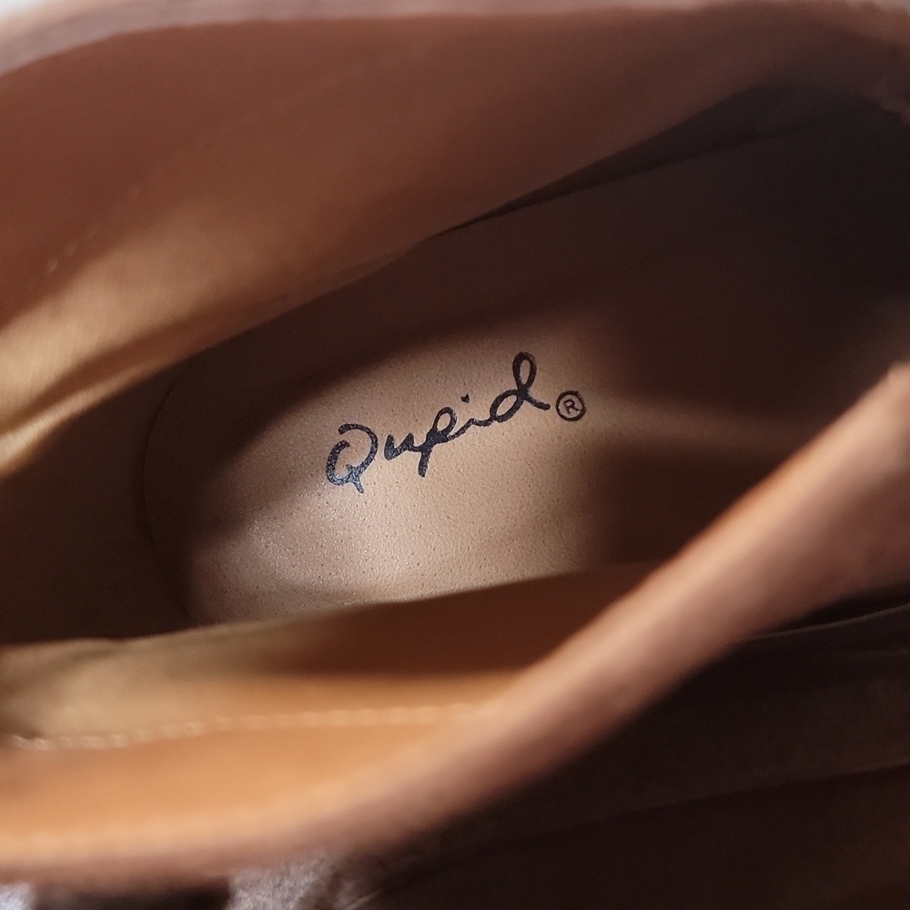 Brown Strappy Ankle Boots Qupid - Picture 13 of 14